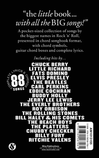Little Black Songbook: Rock n Roll Guitar - Guitar Chord Songbook Wise AM1013155