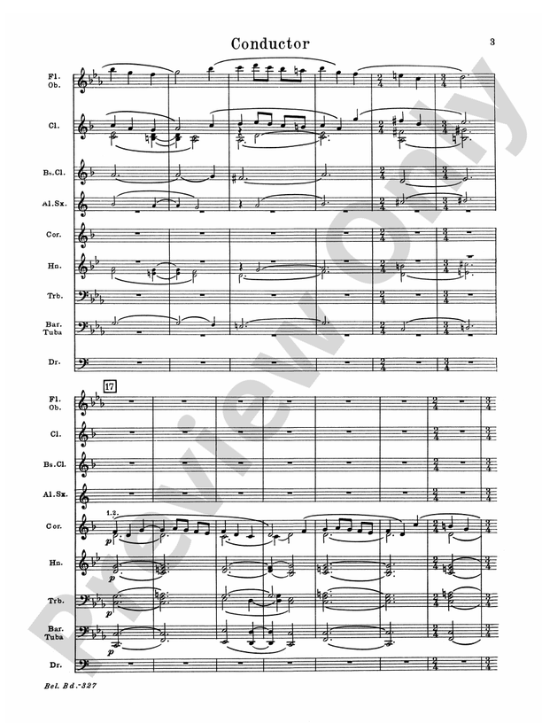 Sonatina for Band - Concert Band Conductor Score & Parts (Digital Download)