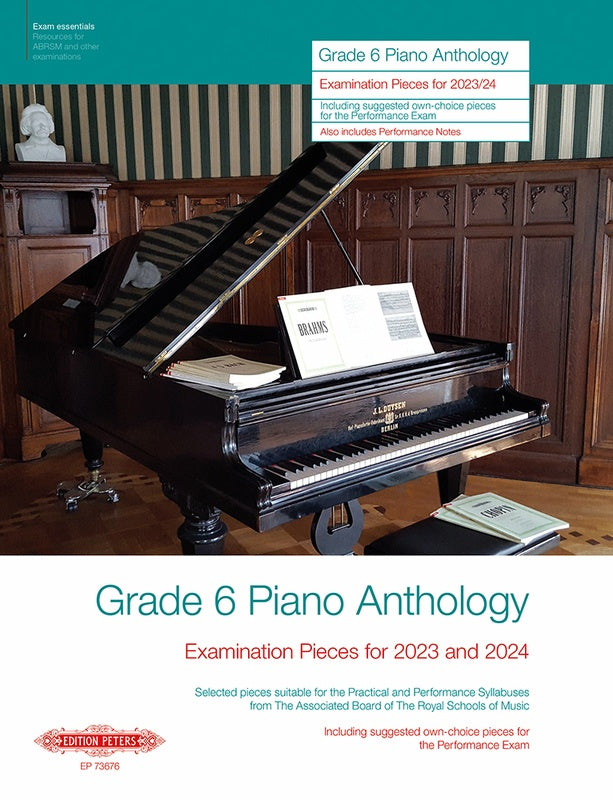 ABRSM Grade 6 Piano Anthology Exam Pieces 2023-2024 - Piano Solo ABRSM EP73676