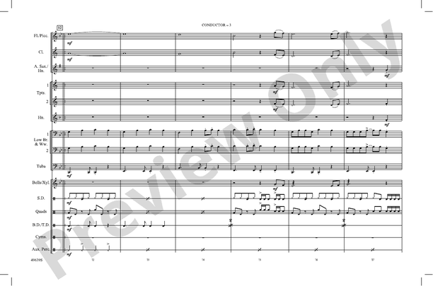 You Belong with Me – Marching Band Conductor Score & Parts (Digital Download)