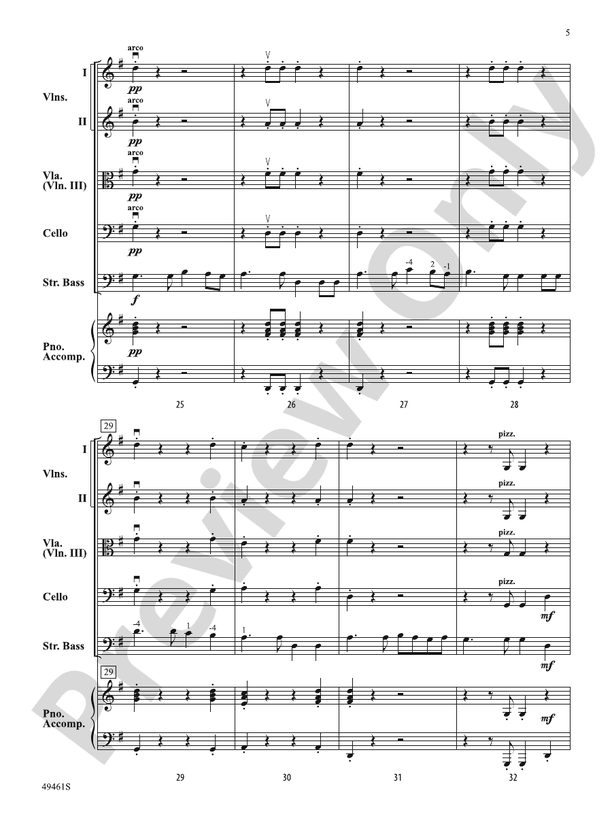 Dance of the Bowless Basses - String Orchestra Conductor Score & Parts (Digital Download)