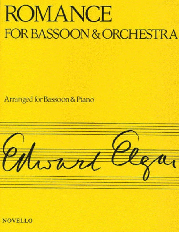 Elgar - Romance - Bassoon/Piano Accompaniment Novello NOV120137
