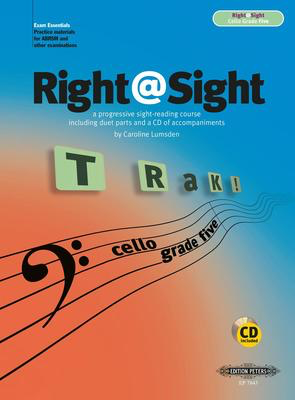 Right @ Sight Cello Gr 3 Bk/Cd - Caroline Lumsden - Cello Edition Peters
