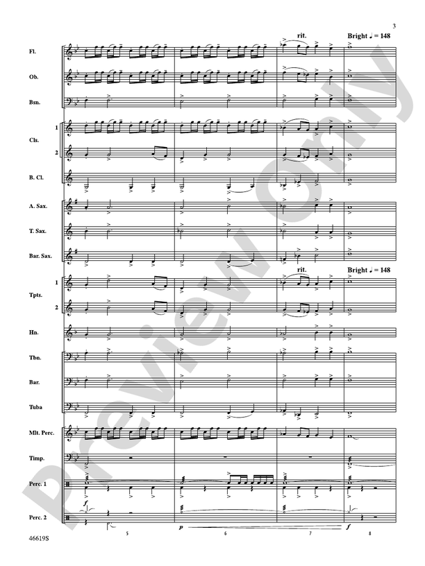 Footprints on the Moon - Concert Band Conductor Score & Parts (Digital Download)