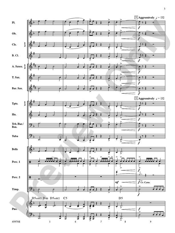 Shadow Warriors - Concert Band Conductor Score & Parts (Digital Download)