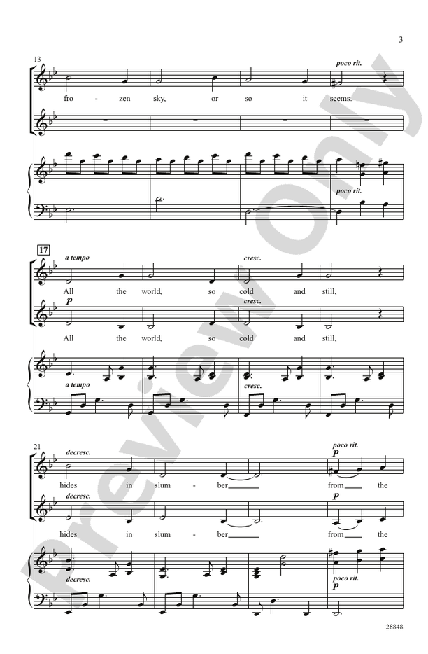 Midwinter's Chill – SSA Choral Octavo (Digital Download)