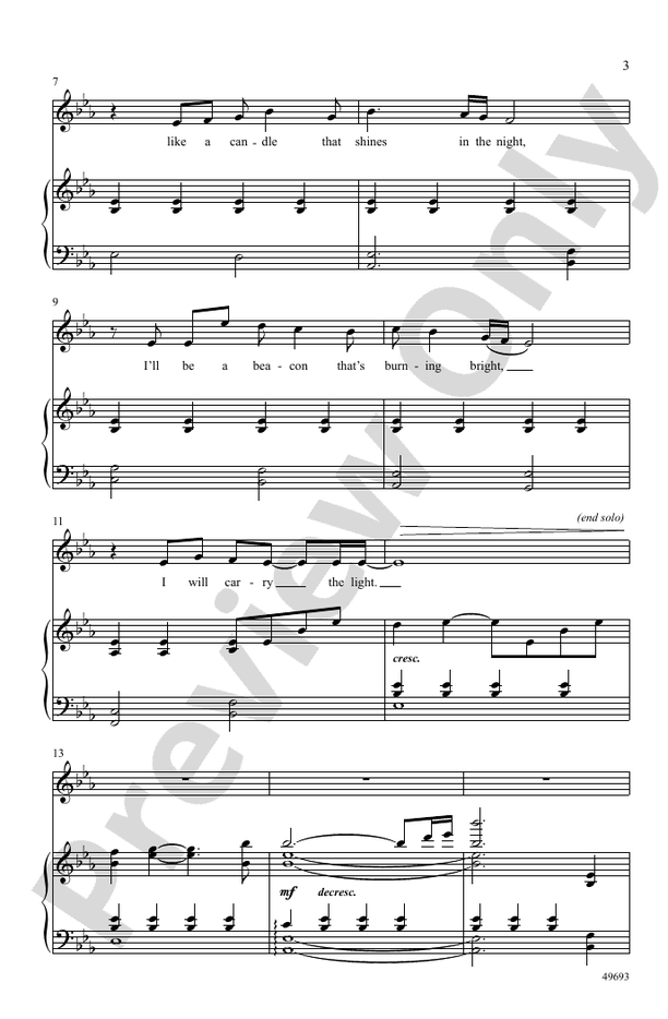 Carry the Light - SAB Choral Octavo (Digital Download)