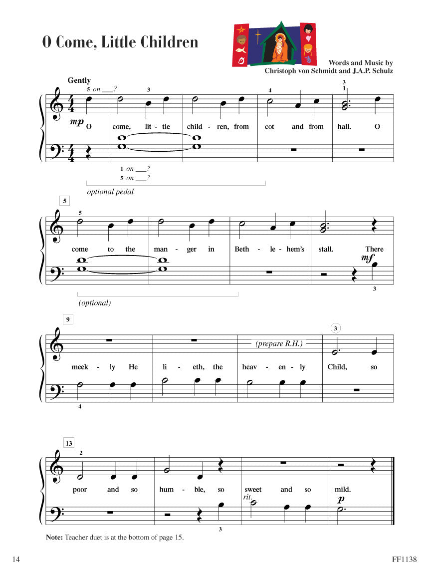 Piano Adventures Level 1 - Christmas Book