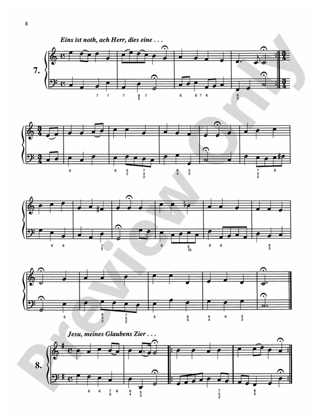 Bach - Sixty-nine Chorales with figured bass (Ed. Hans Bischoff) - Piano Solo (Digital Download)