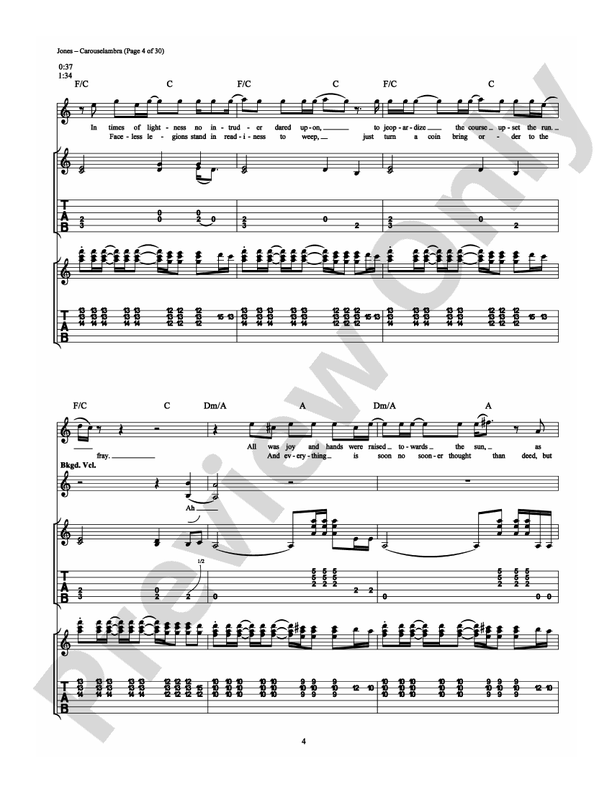 Carouselambra - Guitar TAB (Digital Download)