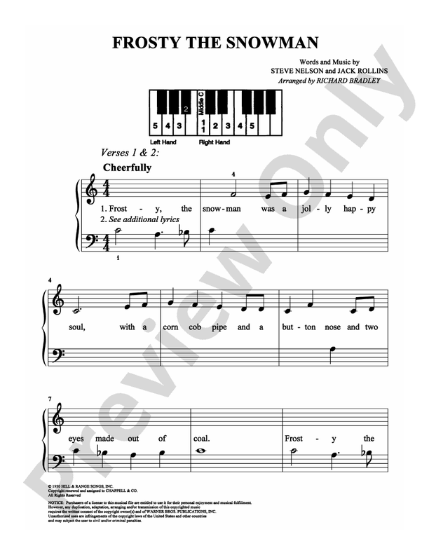 Frosty the Snowman - DSM-PS-0007766 - Easy Piano (Digital Download)