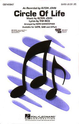 Circle of Life - Elton John|Tim Rice - Keith Christopher Hal Leonard Instrumental Parts Parts