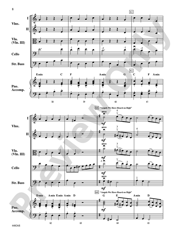 Christmas Cello-bration - String Orchestra Conductor Score & Parts (Digital Download)