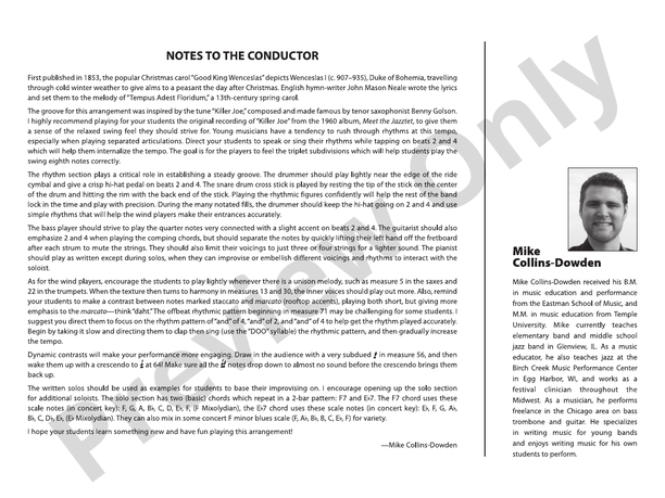 Good King Wenceslas – Jazz Ensemble Conductor Score & Parts (Digital Download)