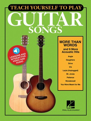 Teach Yourself to Play Guitar Songs - More Than Words & 9 More Acoustic Hits - Guitar Hal Leonard Sftcvr/Online Media