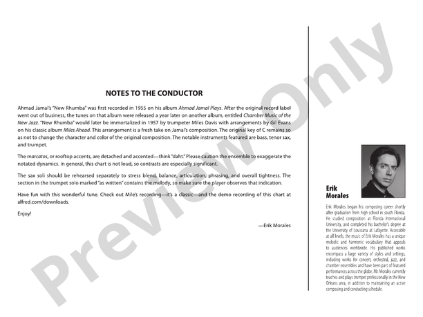 New Rhumba – Jazz Ensemble Conductor Score & Parts (Digital Download)