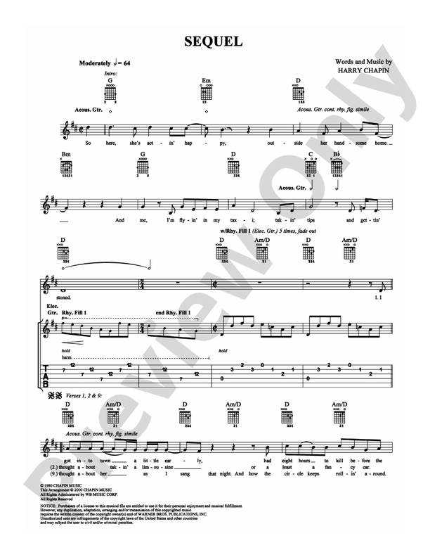 Sequel - Guitar TAB (Digital Download)