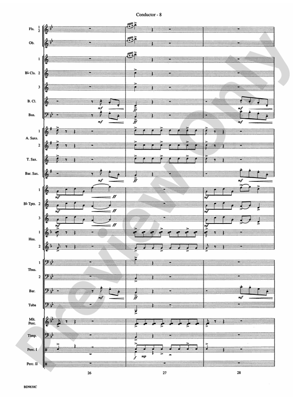 The Spirit of Orpheus (A Sinfonian Celebration) - Concert Band Conductor Score & Parts (Digital Download)