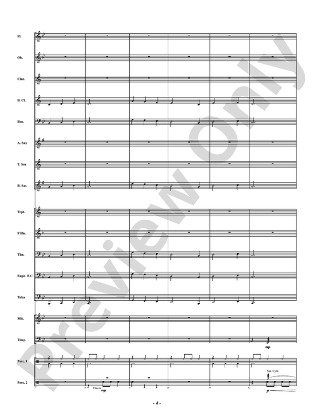 Treasure Map - Concert Band Conductor Score & Parts(Digital Download)