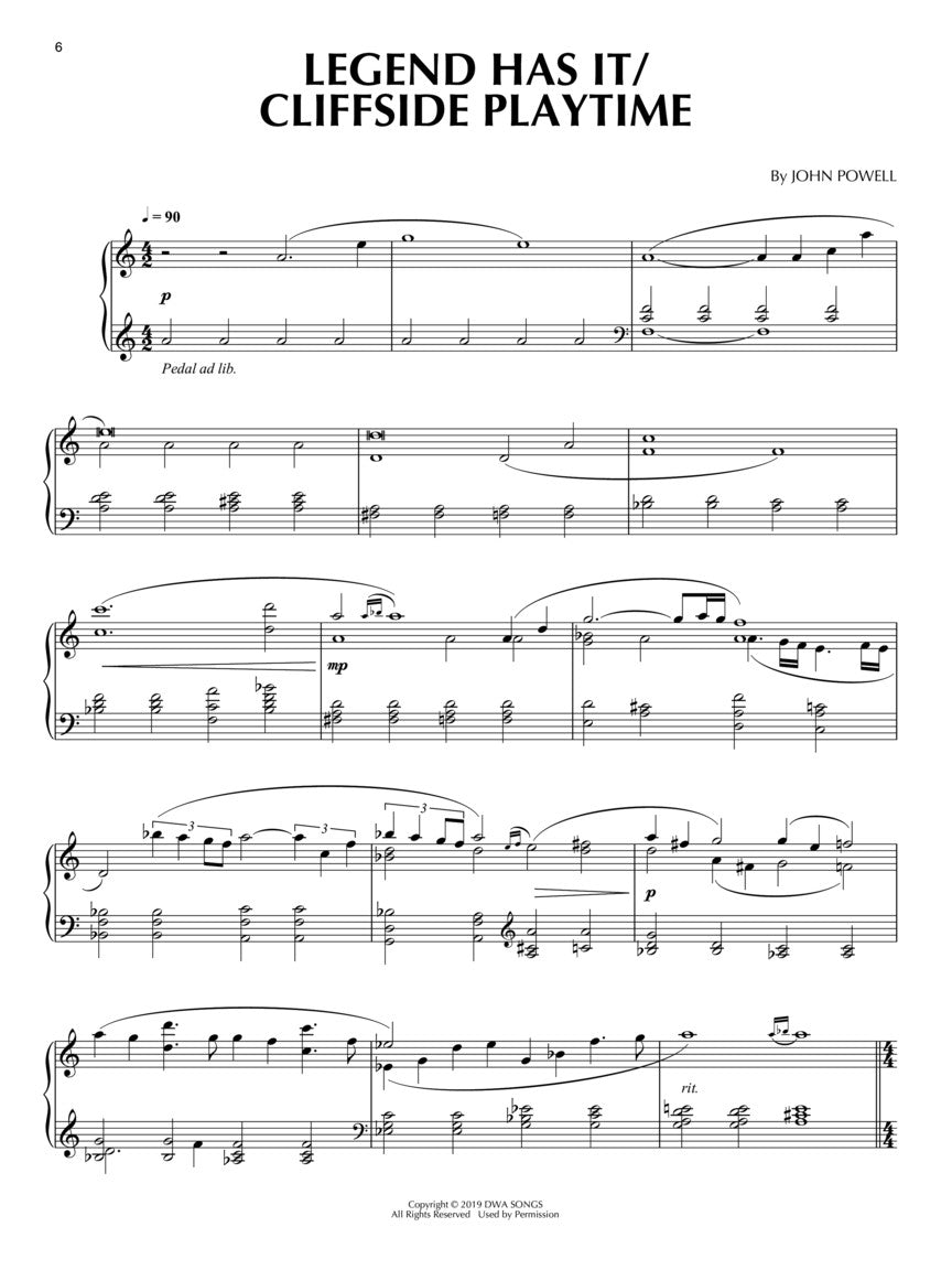How To Train Your Dragon - The Hidden World - Music From The Motion Picture Soundtrack Piano Solo - Hal Leonard