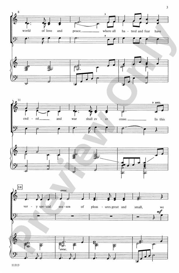 A Holiday Wish - SAB Choral Octavo (Digital Download)