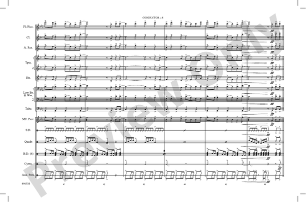 Take My Breath – Marching Band Conductor Score & Parts (Digital Download)
