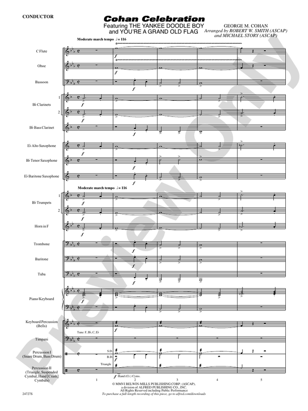 Cohan Celebration - Concert Band Conductor Score & Parts (Digital Download)