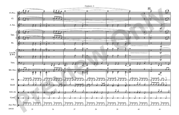 Fiesta Bahia – Marching Band Conductor Score & Parts (Digital Download)