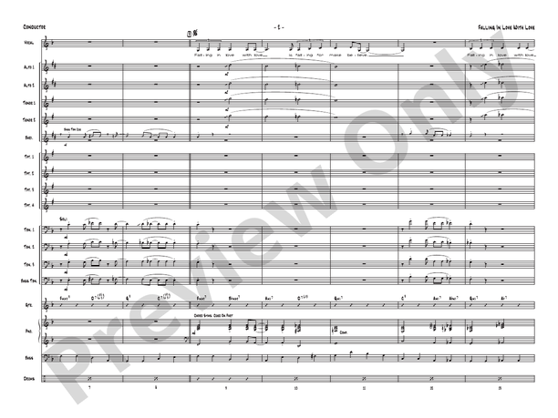 Falling in Love with Love - Jazz Ensemble Conductor Score & Parts(Digital Download)