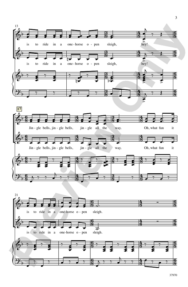 Jingle Bells (Sort Of) – SSA Choral Octavo (Digital Download)
