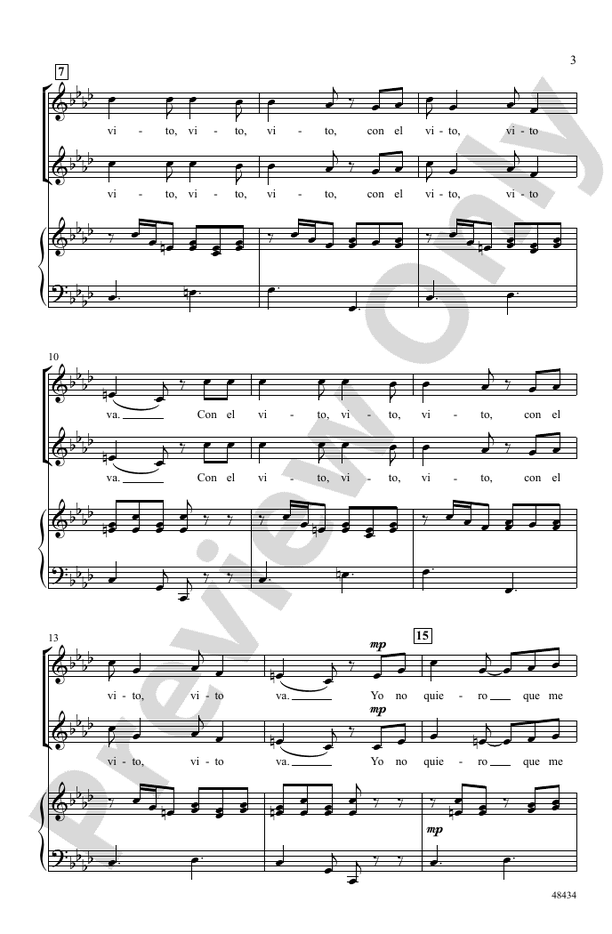 El Vito – 2-Part Choral Octavo (Digital Download)