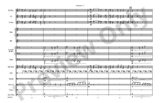 A New World, Movement One – Marching Band Conductor Score & Parts (Digital Download)
