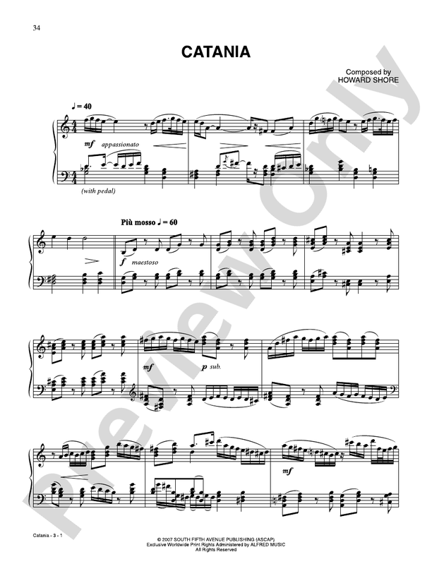 Catania - Piano (Digital Download)