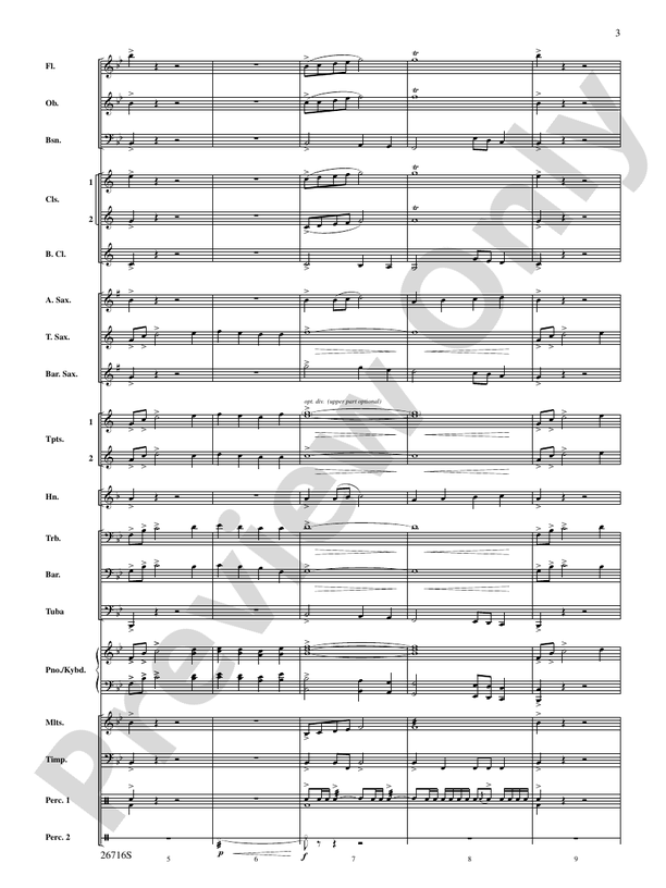Proclamation and Procession - Concert Band Conductor Score & Parts (Digital Download)