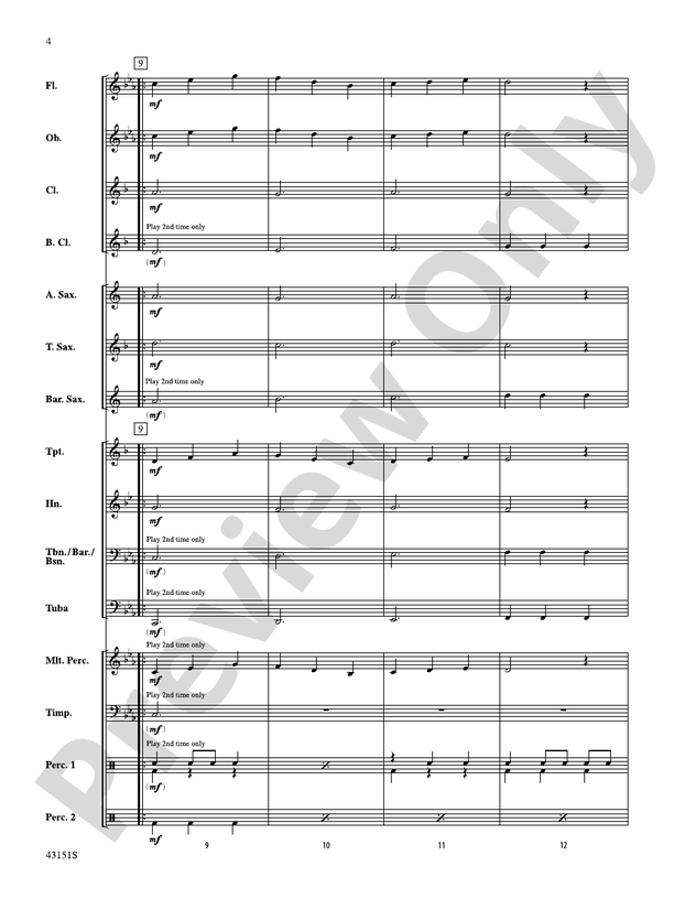 Triple Threat - Concert Band Conductor Score & Parts (Digital Download)