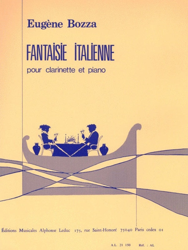 Bozza - Fantasie Italienne - Clarinet/Piano Accompaniment Leduc AL21150