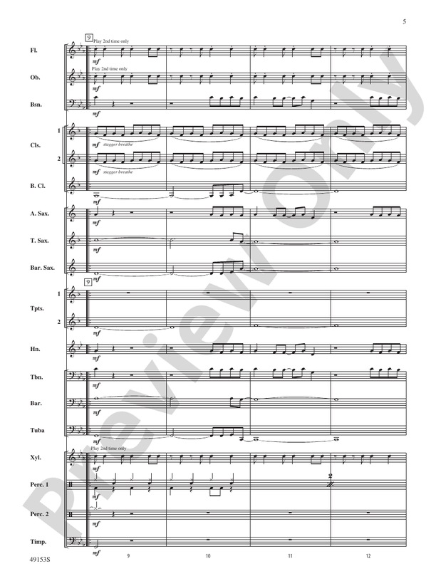 Blinding Lights - Concert Band Conductor Score & Parts (Digital Download)