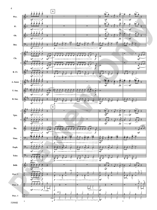 Rizz - Concert Band Conductor Score & Parts(Digital Download)
