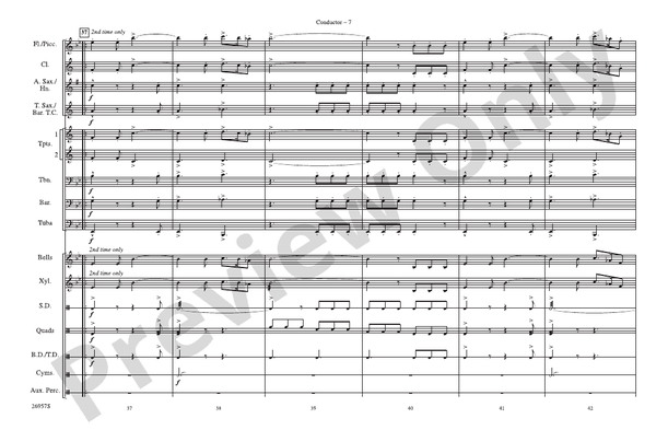 Superman Opener – Marching Band Conductor Score & Parts (Digital Download)