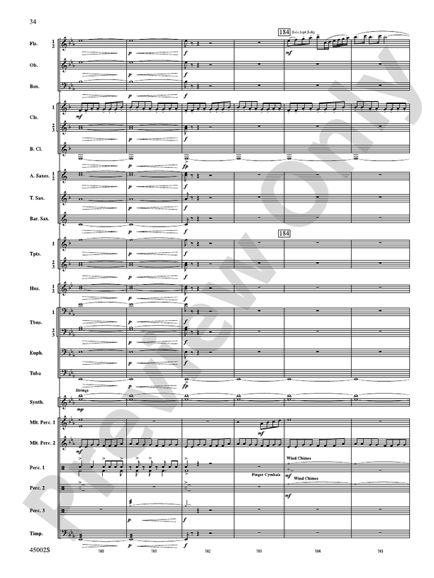 Winds of Change - Concert Band Conductor Score & Parts (Digital Download)