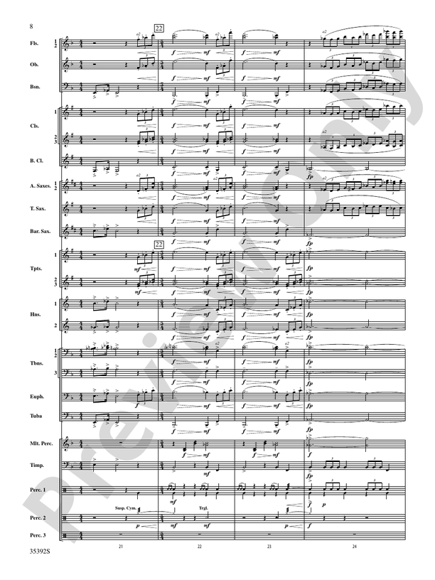 Moon Phases 81 - Concert Band Conductor Score & Parts (Digital Download)