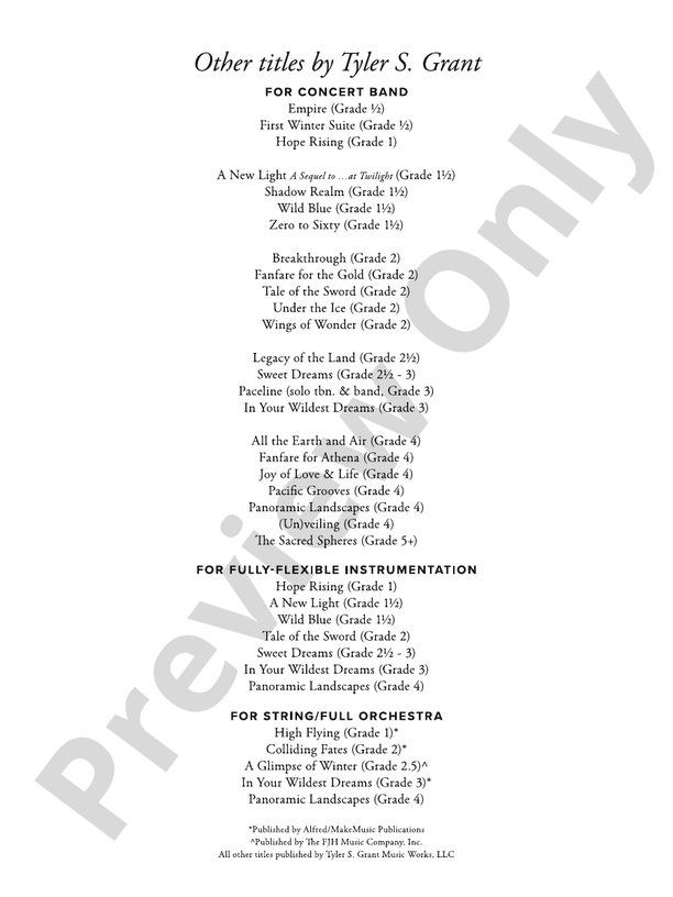 Legacy of the Land (Based on "The Promised Land") - Concert Band Conductor Score & Parts(Digital Download)