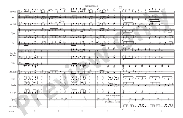 Funkytown – Marching Band Conductor Score & Parts (Digital Download)