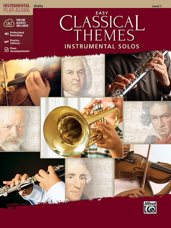 Easy Classical Themes Inst Solos Violin Book/OLA