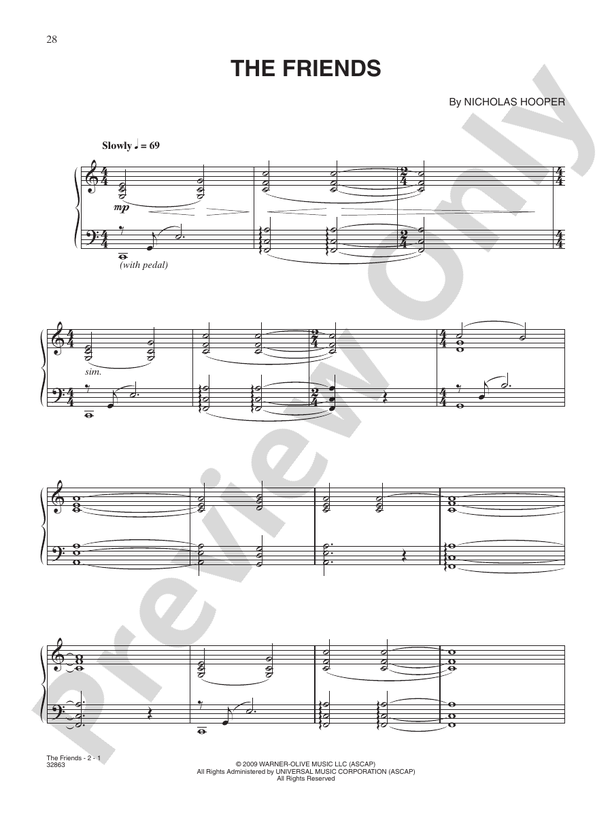 The Friends (from "Harry Potter and the Half-Blood Prince") - Piano (Digital Download)