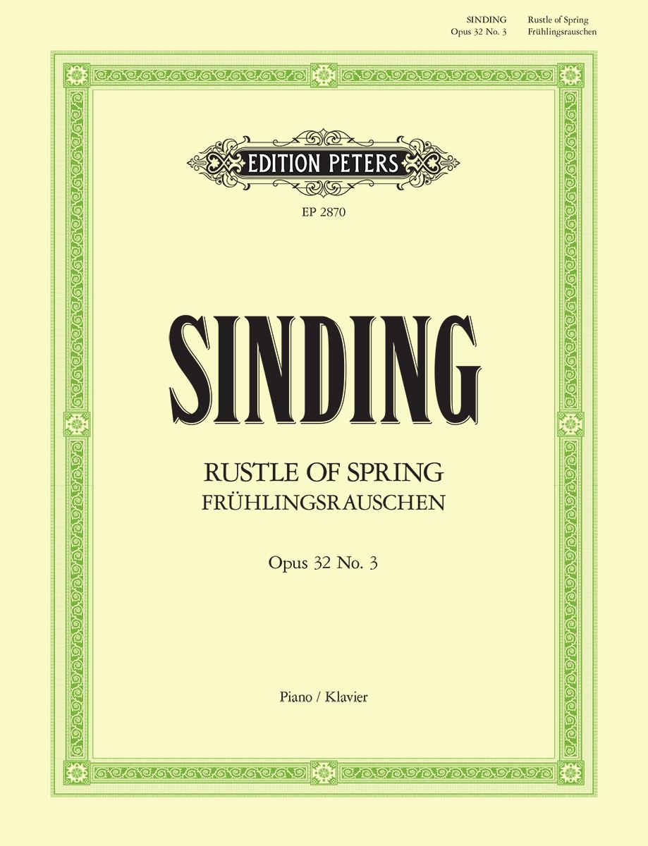 Sinding - Rustle of Spring Op32/3 - Piano Solo - Peters EP2870