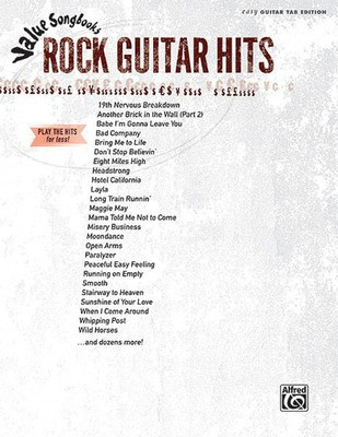 Rock Guitar Hits - Value Songbooks Series - Guitar Alfred Music Easy Guitar