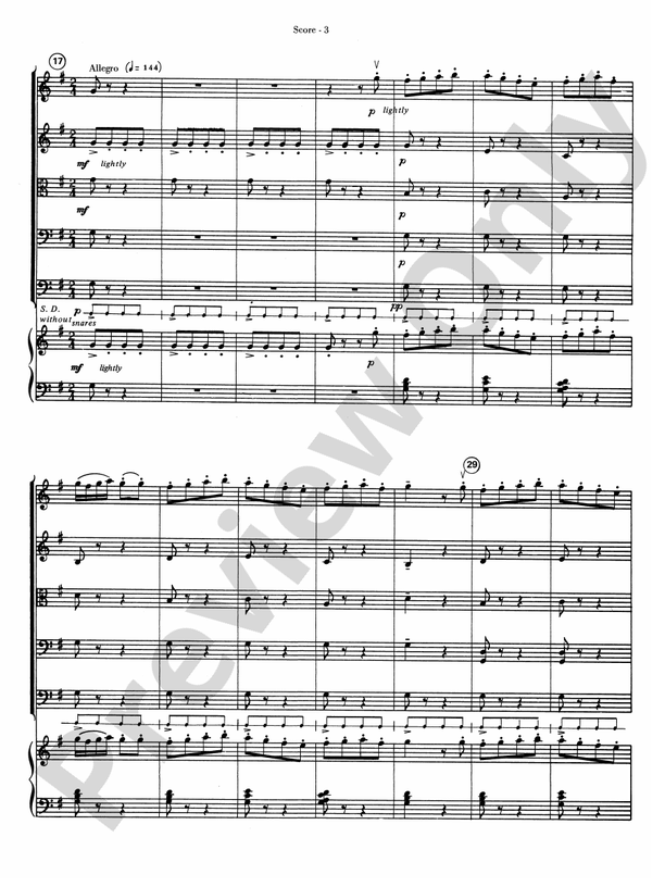Farandole – String Orchestra Conductor Score & Parts (Digital Download)