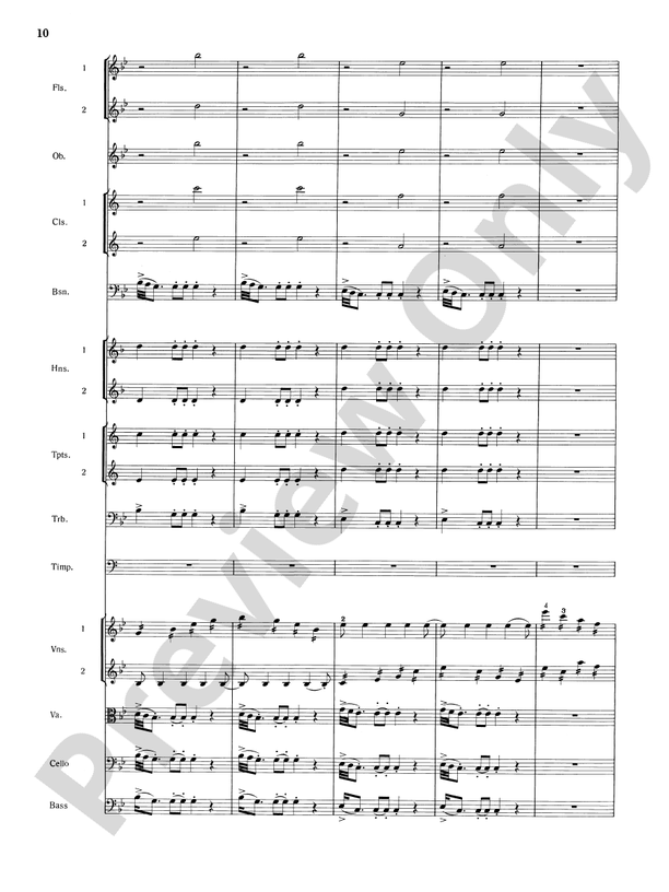 Mozart's Symphony No. 25 in G Minor, 1st & 2nd Movements – Full Orchestra Conductor Score & Parts (Digital Download)