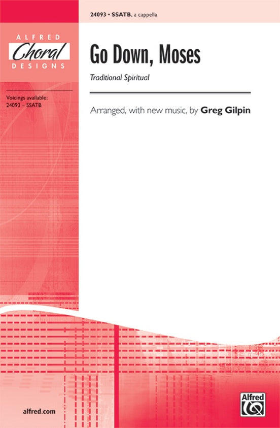 Go Down, Moses – SSATB, a cappella Choral Octavo (Digital Download)